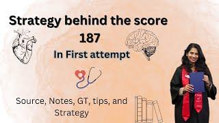 How I scored 187 in FMGE, 1st attempt | Strategy, Notes, Plan #fmge #exam #journey #doctor #strategy