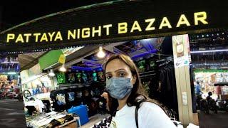 Vlog 6.1 Pattaya Night Bazaar|| Pattaya Night Market||Pattaya Thailand Vlog||Shopping||