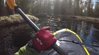 Packraft i Nittälven, Kopparberg Valborgshelgen 2017