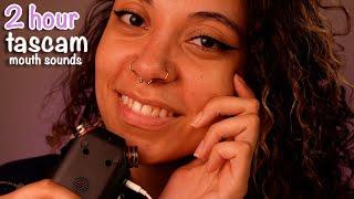 *2 HOUR* Tascam Wet Mouth Sounds (intense) ~ ASMR #sleepaid