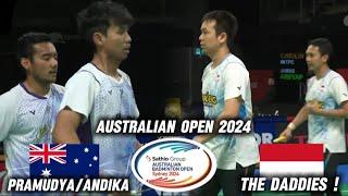 Mohammad Ahsan/Hendra Setiawan vs Pramudya Kusumawardana/Andika | Australian Open 2024 Badminton