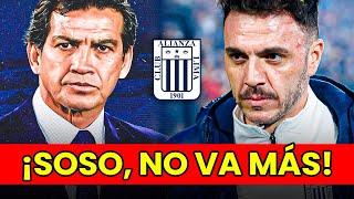 MARIANO SOSO DEJÓ DE SER DT DE ALIANZA LIMA | UNIVERSITARIO SE REFUERZA CON CÉSAR INGA