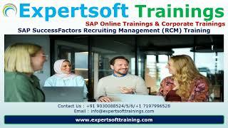 SAP SuccessFactors Recruiting Management (RCM) Cloud Training | SAP SF RCM Training