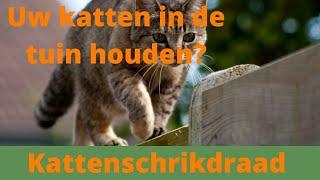 Katten blijven in de tuin met KATTENSCHRIKDRAAD, eenvoudige montage en veilig | Schrikdraad Online