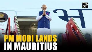 PM Modi lands in Mauritius for 2-Day state visit