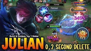 18 Kills No Death!! Julian Perfect Instant Kill Combo Broken Burst DMG - Build Top 1 Global Julian