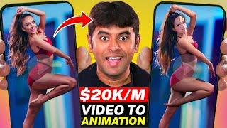Easily Earn $20K/Month with AI Animation! (How To Convert Any Video To ANIME)