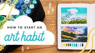 why you should make art habits instead of goals  ART HABIT 01