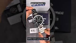 Edifice Casio Black Digital Dial Luxurious Elegant Men's Watch #luxurywatchesformen #elegantwatches