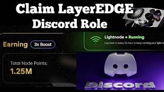 LAYEREDGE AIRDROP UPDATE: Full  Guide On How To Claim  Layeredge Discord Role (Ending soon) #crypto