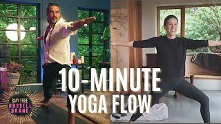 10 Minute Yoga Practice with Yoga With Adriene & Russell Brand