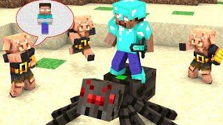 Herobrine Pro vs Giant Spider - Minecraft Animation