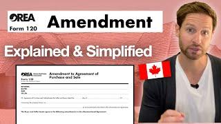 AMENDMENT to Agreement of Purchase and Sale ONTARIO OREA Form 120 