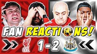 LIVERPOOL FANS DEVASTATED  REACTION TO LIVERPOOL 1-2 NEWCASTLE | CARABAO CUP FINAL FAN REACTIONS