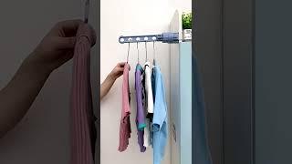 Dry Your Clothes Anywhere Space Saving Hanging Rod Drying Rack #dryingrack #balconydrying