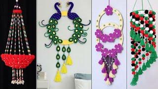 Home Decoration Craft Ideas For Wall Hanging ll Beautiful Color Paper Wall Hanging Ideas