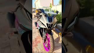 R15 V4 new bike colour lighting changes AN Motovlogs Telugu YouTube channel please subscribe 