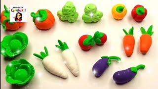 Clay vegitables  | How to make clay vegitables| Vegitable clay | how to make vegetables with clay