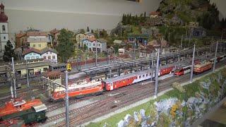 Modellbahnvideo über die tolle H0 Modellbahnanlage  von Helmut und Walter  model raiway