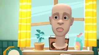 Classic Caillou eats Caillou's tomato /grounded