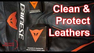How to Do Motorcycle LEATHER CLEANING and Leather Conditioning-Dainese Motorcycle Suit 1 Piece