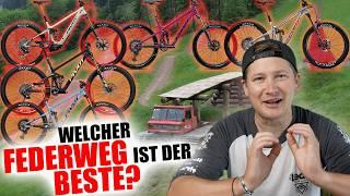 Gibt’s zu viel FEDERWEG?  MOUNTAINBIKE & E BIKE von 120-170mm im direkten Vergleich!