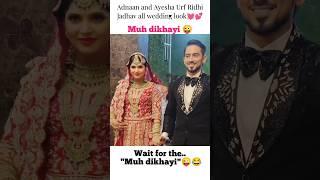 Adnaan Shaikh and Ayesha Urf Ridhi Jadhav Muh dikhayi  #shorts #viral #adnaanshaikh #shortsfeed