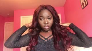 HOW TO: From Black to Red Magenta hair | Details included. NO BLEACHING**