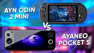 Ayn Odin 2 Mini Vs AYANEO Pocket S | Mini Handheld Showdown!