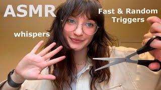 ASMR ~ Fast & Aggressive Random Triggers (Lofi, Whispers)