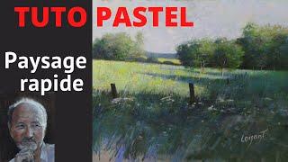 TUTO PAYSAGE AU PASTEL : Toutes les étapes pour peindre ce paysage.