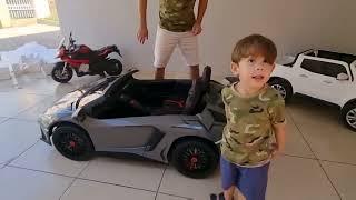 O MELHOR CARRINHO ELÉTRICO INFANTIL DO BRASIL- Lamborghini Aventador SV 24V.