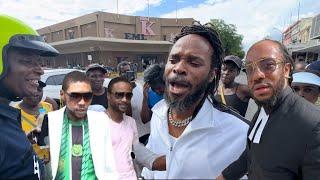 LA Lewis Couldn’t Control Di Crowd Downtown FREEDOM FOR VYBZ KARTEL, Isat Buchanan Update