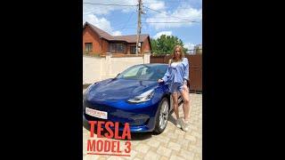 Tesla Model 3 Обзор от Насти, Автосалон Boston! Приветули-Красотули!