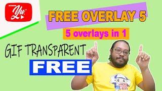 FREE OVERLAY 5 TRANSPARENT GIF : FOR OBS/STREAMLAB OBS/POWERPOINT/ VIDEO EDITING SOFTWARE (5 in 1)