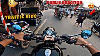 Public Reaction  On My Royal Enfield Classic 350 | Shocking Girl Reaction  |