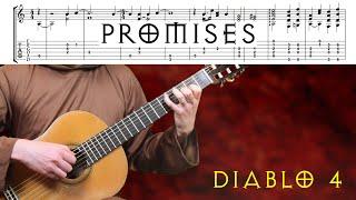 Diablo 4 - Promises (Classical Fingerstyle Guitar Tabs Cover Music)