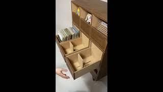 7ep Vinyl Record DIG Storage：Scroll Drawers／7ep 3段3列 DIG引き出し収納 #interiordesign #home #organizer