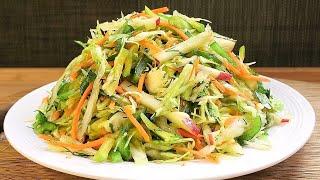 Eat coleslaw for lunch every day and you will lose belly fat! healthy recipes