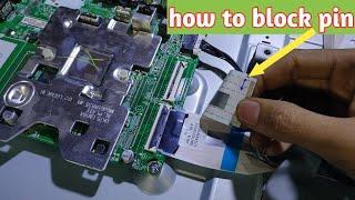 block pin on tcon lg tv/repair TV LG MODEL43UK6200PTA backlight ok not picture/lg tv display problem
