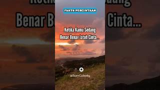 FAKTA PERCINTAAN #quotes #fakta #katakatabijak #subscribe