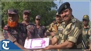 Diwali: BSF exchanges sweets with Bangladesh personnel at Fulbari border in West Bengal