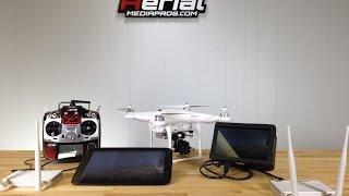 DJI Phantom 2 Live HD Broadcasting on Dual Lightbridge from Aerial Media Pros