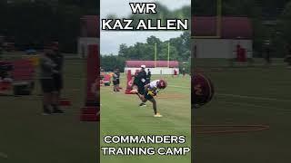 WR Kaz Allen at Commanders Training Camp | John Keim Report #shorts