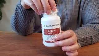 Real Mushrooms Reishi Capsules - Organic Mushroom Extract Supplement