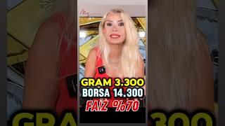 Gram 3300TL olması ne demek; borsa ve faizin hangi seviyesine denk gelir? Yılsonu senaryosu #izleyin