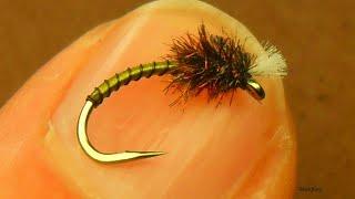Fly Tying a Spring Olive Midge by Mak