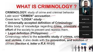 INTRODUCTION TO CRIMINOLOGY PART1-NEW TOS