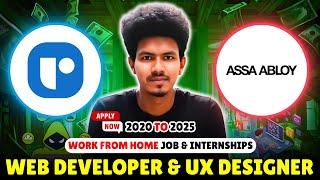 Web Developer & UX Designer Off-Campus Jobs 2020-2025 | IT Internships & WFH Roles 