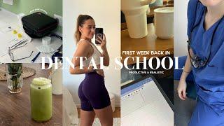 BACK TO (DENTAL) SCHOOL: productive week in my life, classes, patients, lectures (vlog)
